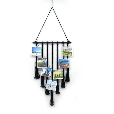 China Drainage Home Decoration Fringe Wall Hanging DIY Wooden Multi Collage Photo Display for sale