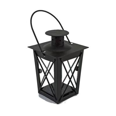 China Wholesale Outdoor Drainage Lantern Decoration Metal Hanging Lanterns Candle Lanterns Decorative for sale