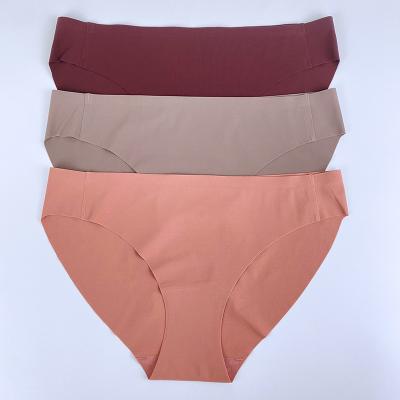 China Antibacterial Laser Cut Trace Less Underwear Women Cable Fit Cheeky Panties for sale