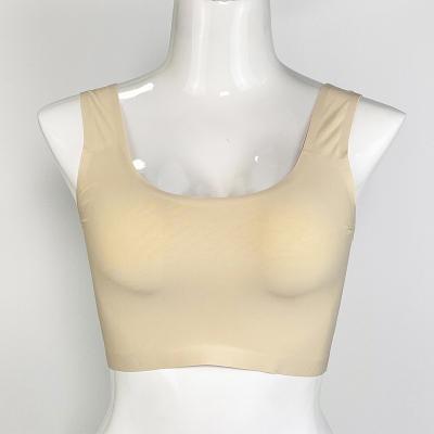 China QUICK DRY Bespoke Good Quality Flesh Color Custom Nude Tight Women Cropped Tank Top for sale