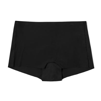 China OEM Breathable Women High Waist Invisible Panties; female traceless boyshort for sale