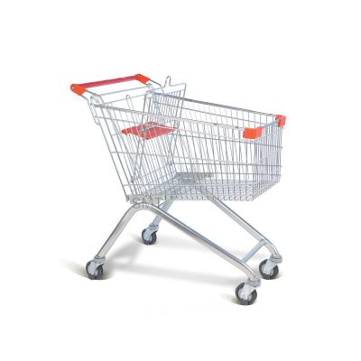 China High Quality Customized Retail Trolley Folding Trolley Supermarket Shopping Trolley European Style for sale