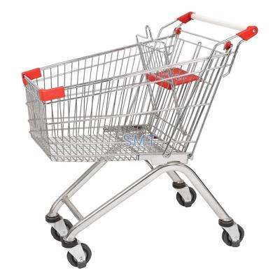 China European style collapsible shopping cart grocery cart for sale for sale