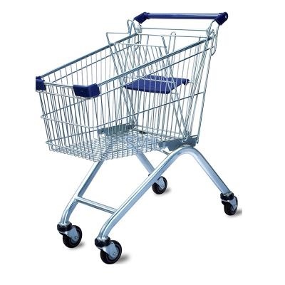 China Good Quality Metal Folding Grocery Carts Steel Supermarket Shopping Trolleys For Sale for sale