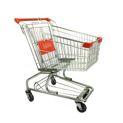 China American Series Folding Metal Supermarket Shopping Trolley With Baby Seat for sale