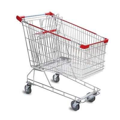 China Folding 160 Liters Foldable Supermarket Shopping Trolley Australian Grocery Trolley Style for sale