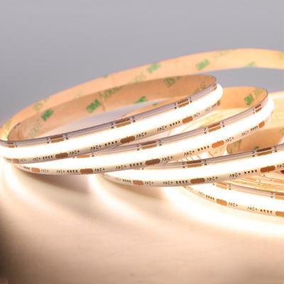 China Dimmable residential dotsfree residential cob led light dc24v 12v RGB flexible cct 10mm 5m white warm white 10m led cob strip for sale