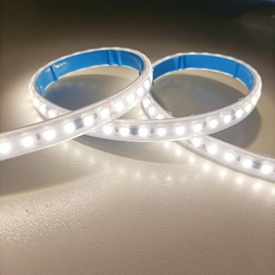 China Residential Residential 5m AC 230v Led Strip Lights 2835 ip67 Waterproof 14w/m 120led Per Meter 6000k White Led Light Strip for sale