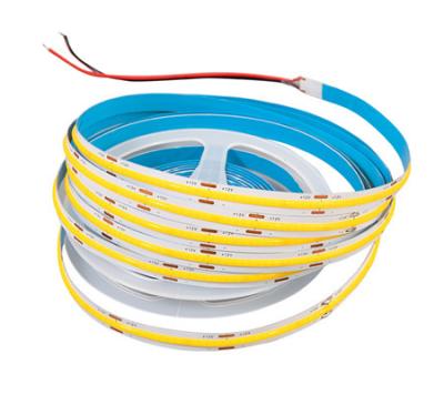 China Hotel hotel cob led strips ligts double color 5000k ribbon bendable warm white amber white cob led strip for sale