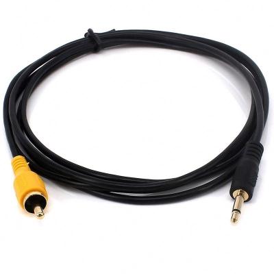 China 3.5mm to 1/8 inch mono male rca cable audio cord 3.5mm to RCA Male Jack Gold Plated 3.5mm to Rca cable for sale