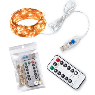 China 5V USB Power String Lights Wholesale USB RGB Power Supply Christmas Fairy Lights USB String Lights for Wedding Decoration for sale