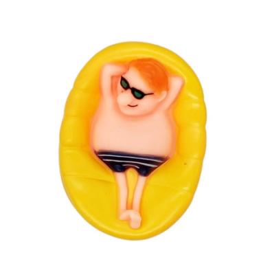 China Swimming Pool Thermometer Cartoon Fisherman Cute Floating Thermometer Swimming Pool Thermometer for sale