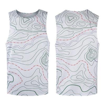 China Chinese Manufacturer Fashionable Digital Printing Tank Top QUICK DRY Smart Casual Running Vest For Men for sale