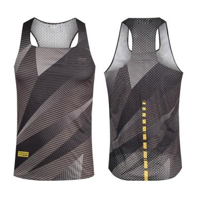 China Manufacturer Wholesale Comfortable Polyester QUICK DRY Seamless Marathon Fabric 100% Stock Vest for sale