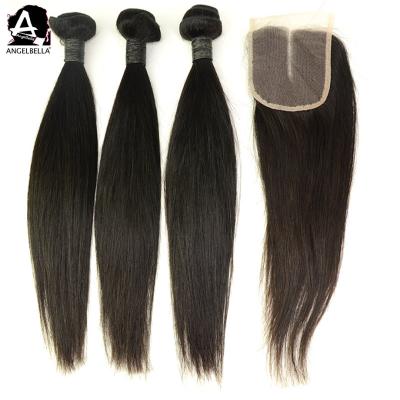 China Silky Straight Wave Hair Weave Bundle Sellers Cuticle Aligned Brazilian Hair Bundles Wholesale Hair Bundles With Closure for sale