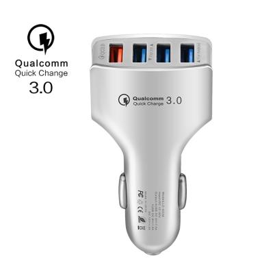 China Mobile phone radio 4 usb port fast car charger/Ipad/Camera/PDA/MP3 SIPU qc3.0 new product for sale