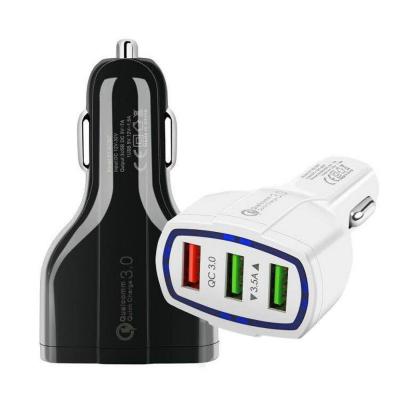 China Universal Fast Charging 3 Port USB Car Phone Charger Mobile Phone/Ipad/Camera/PDA/MP3 SIPU 5.0V 3.5A With CE Certification for sale