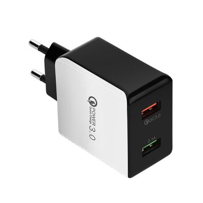 China Mobile Phone Tablet MP3 GPS SIPU Fast Charger 2 USB Charging 3.0 Left Quick Adapter For iPhone Samsung S10 Plus Xiaomi Travel Wall Fast Charger for sale