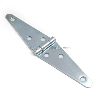 China Offset screw holes for added strength and prevent wood from splitting Heavy Duty Strap Door Hinge Shed Barn Door Strap Hinge for sale