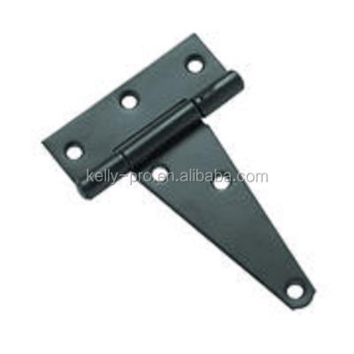 China Offset screw holes for added strength and prevent wood from splitting heavy duty tee door hinge shed barn door hinge for sale