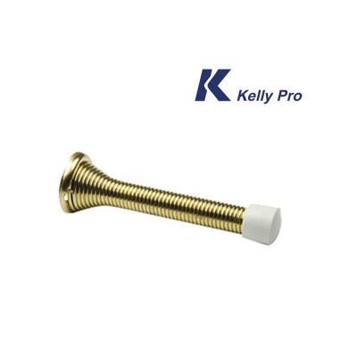 China Prevents Damage to Walls Wall Mounted Flexible Spring Door Stopper Sprung Flexible Door Stopper for sale