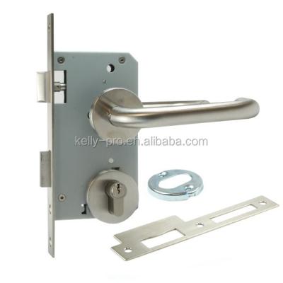 China Suitable for entry door euro profile mortise door lock commercial and residential application with lever handle mortise lever handle locks door locks for sale