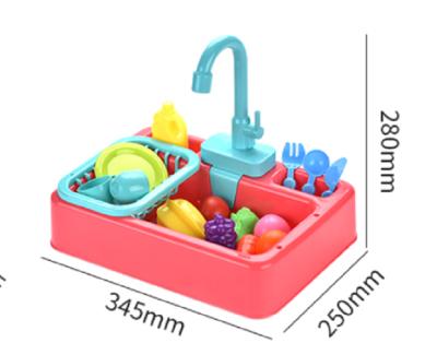 China Water Function Kitchen Toys Electric Wash Up Sink Toy Set For Kids for sale