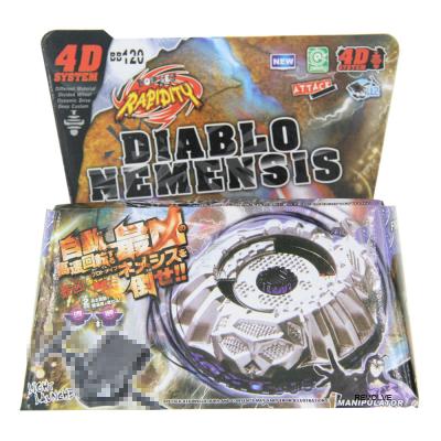 China Battle Burst Hot Selling Plastic Burst Spin Tops Toy For Children BB120 DIABLO NEMENSIS for sale