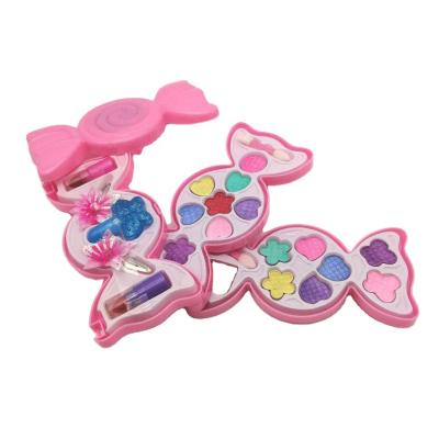 China Fashion Beauty PP Plastic Three Layers Candy Make Up Set Toy For Girl for sale