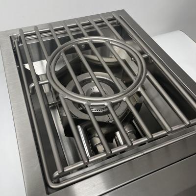 China Easily Assembled High Btu Outdoor Kitchen Power Burner Professional Built-in Side Burner with LTE for sale