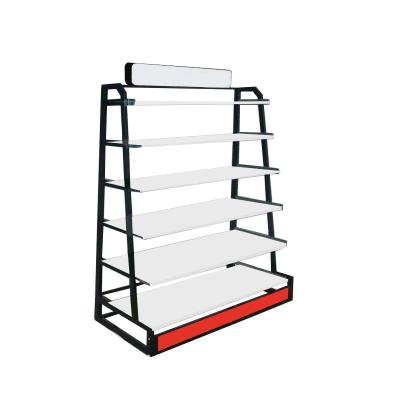 China Iron factory direct steel display rack metal bookcase newspaper racks for sale