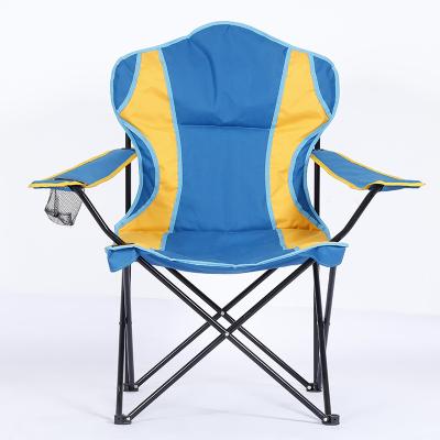 China Contemporary Hot Selling Armrest Folding Chair Backrest Multifunctional Enlarged Outdoor Beach Chair With Cup Holder Camping Chair for sale