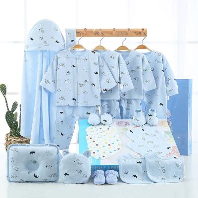 China 100% Cotton Neonatal Gift Box Clothing Suit Neonatal Male and Babies Cotton Clothing Baby Male Gift Box Set for sale