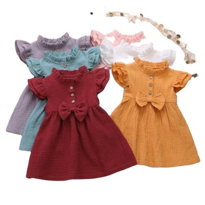 China Anti-wrinkle girls dresses short girls dresses girls dresses 2-12 summer kids clothes for sale