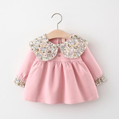 China Anti-Wrinkle Hand Made Kids Clothes Wholesale Long Sleeve Baby Dresses for sale