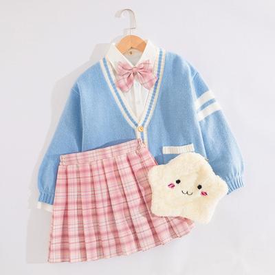 China Hot Sale Children SweaterOutfits Little Girl Casual Clothes Sets Girls Wear Sets Baby Girls Summer Clothing Set Baby Sweater Clothes for sale