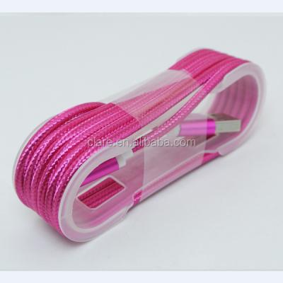 China Mobile phone types for iphone usb charger cable, wholesale high quality braided for iphone charger cable for sale