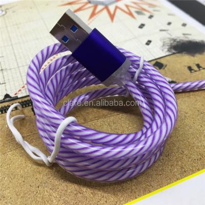 China Mobile phone types best sellers cool led usb cable, factory wholesale cable with led light for sale