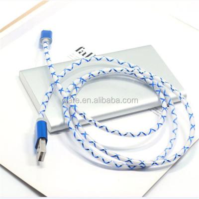 China Mobile Phone Types Hot Selling Led USB Cable , Pretty Sync Data USB Cable Led Charger for sale