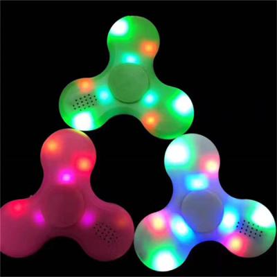 China Decompression Toys New Arrival Speaker LED Light Relief Hand Stir EDC Hand Spinner Gyro Toy for sale