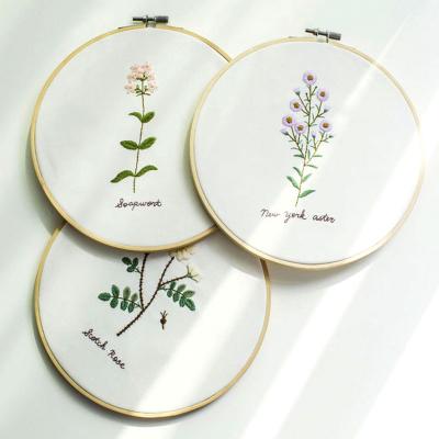 China Wholesale Wooden Printed Feng Shui Stitch Embroidery Hoop Mini Cross Frame Stamped Cross Stitch for sale