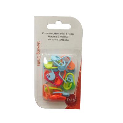 China D&D Eco-friendly Colored Plastic Lock Pin Markers In Durable Case Sewing Tools Safty Pins for sale