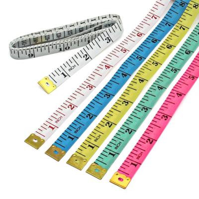 China Portable Retractable Cloth Covered Tailor's Body 150cm/60inch Ruler Tape Measures Craft Ruler Measuring Tape Sewing Tools Accessories for sale