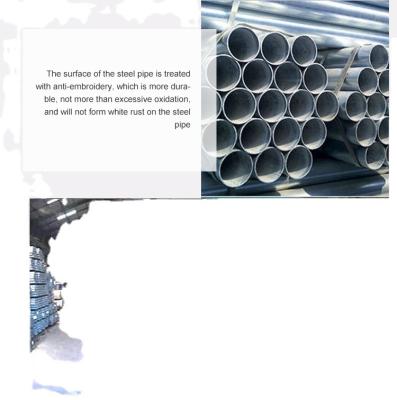 China Liquid Pipe Bundle With Galvanized Tape Iron Steel Pipe Zinc Coated 30g For Winter Greenhouse Pipe Materials for sale