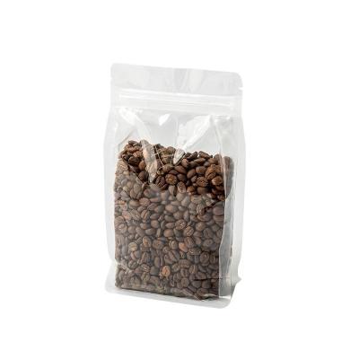 China New Recyclable Professional Fruit Plastic Bag Flat Bottom Tea Frosted Zipper Lock Sealing Bags for sale