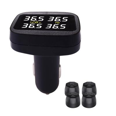 China Mini Portable Tire Pressure Cigarette Monitoring Lighting External Tire Gauges Digital Tire Pressure Gauge for sale