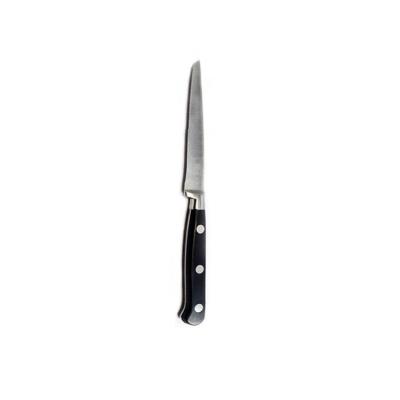 China 2022 Viable Hot Seller Good Quality Utility Steak Knife With Black Handle for sale