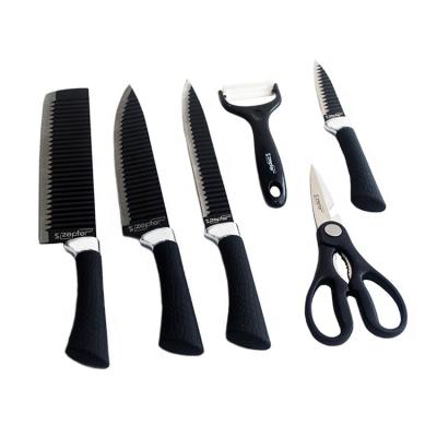 China Wholesale Custom Viable Stainless Steel Non-slip Non-slip Chef's Knife Kitchen Non-stck Knife Set for sale