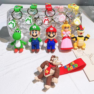 China Cute Durable Creative Custom Key Chain Pendant Ty-Mario Cartoon Car Key Chain Hanging Ornaments Small Gift for sale