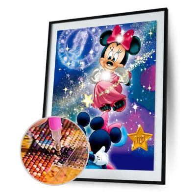 China Custom Minnie Mickey Diamond Art Kit from Cartoon Disney Series DIY 5D Diamond Painting Kit Full Drill for Wall Decor Home Wall Painting for sale